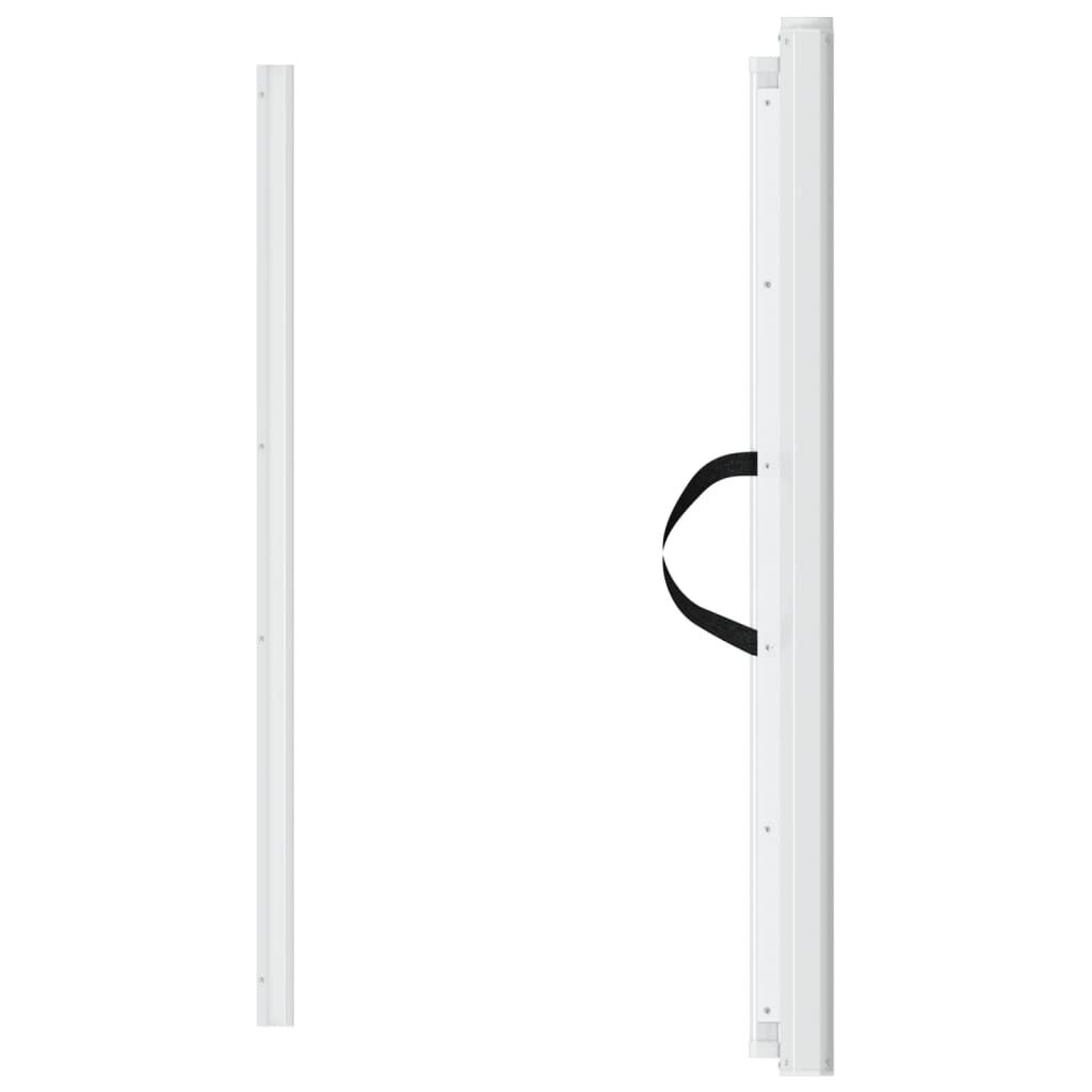 Vidaxl VidaXL Huisdierenhek Uittrekbaar 102 5x125 Cm Wit