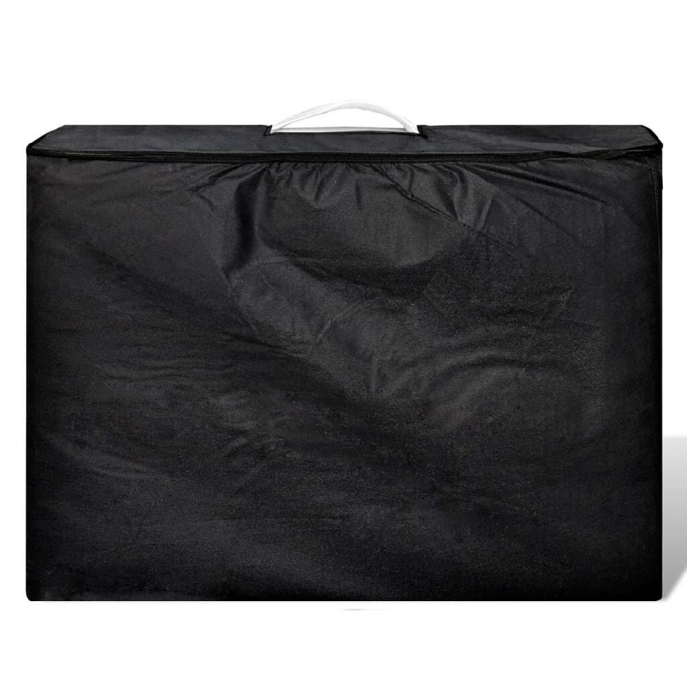 Vidaxl VidaXL Inklapbare Massagetafel 3 Zones Met Houten Frame (creme)