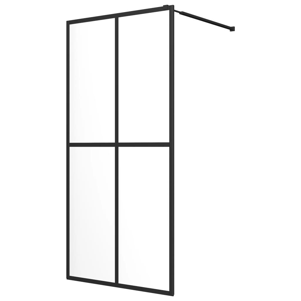 vidaxl vidaXL Inloopdouchewand 80x195 cm transparant gehard glas