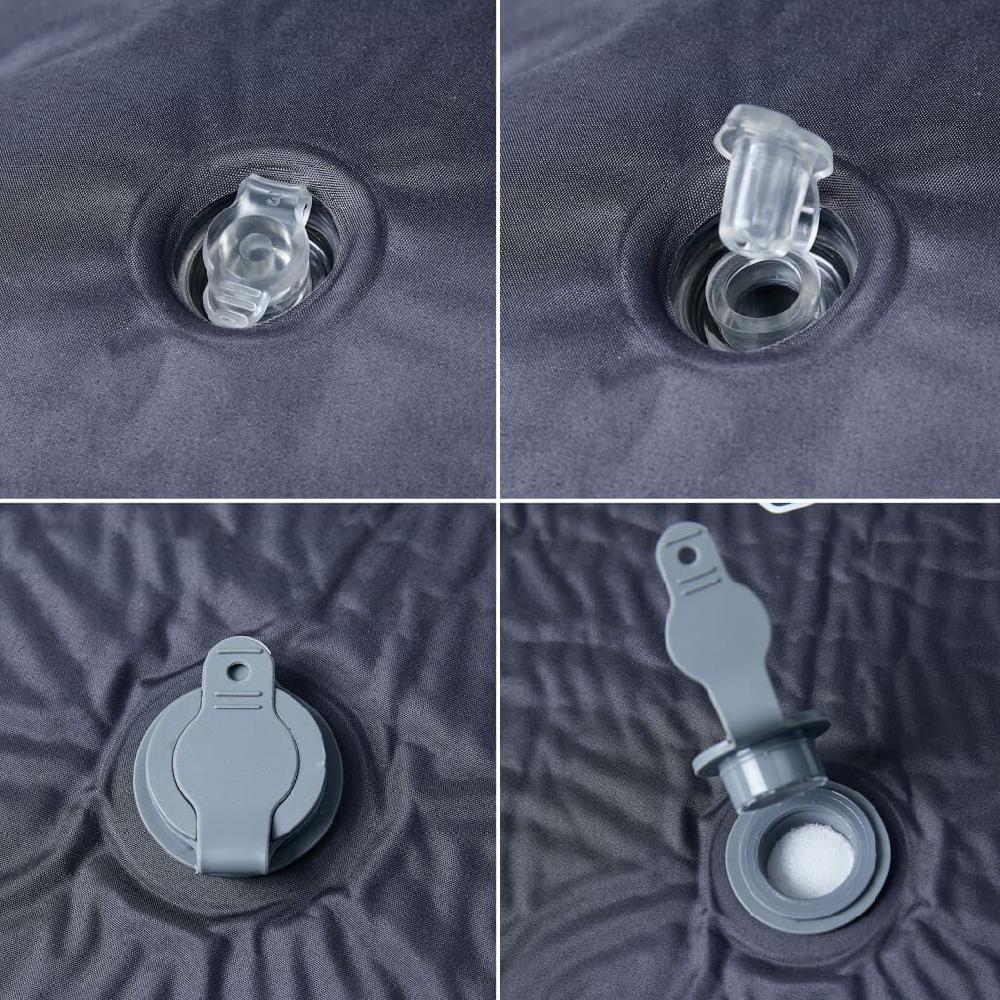 Vidaxl VidaXL Kampeermatras Met Kussen Zelfopblazend 1-persoons Grijs