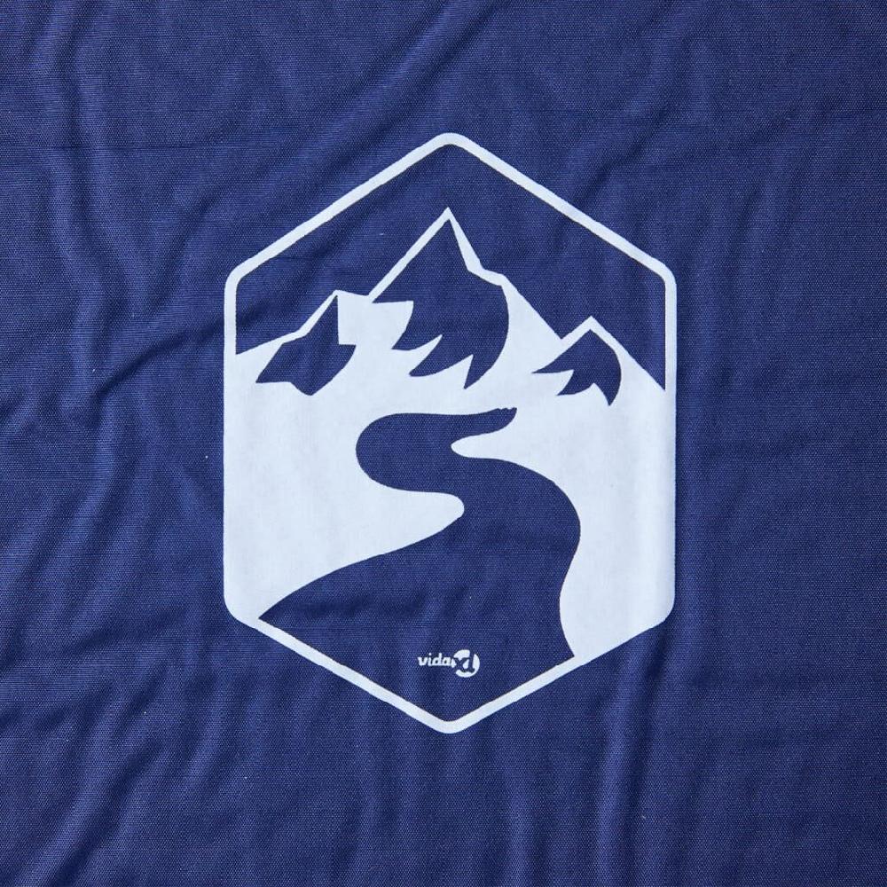 Vidaxl VidaXL Kampeermatras Met Kussen Zelfopblazend 1-persoons Marineblauw