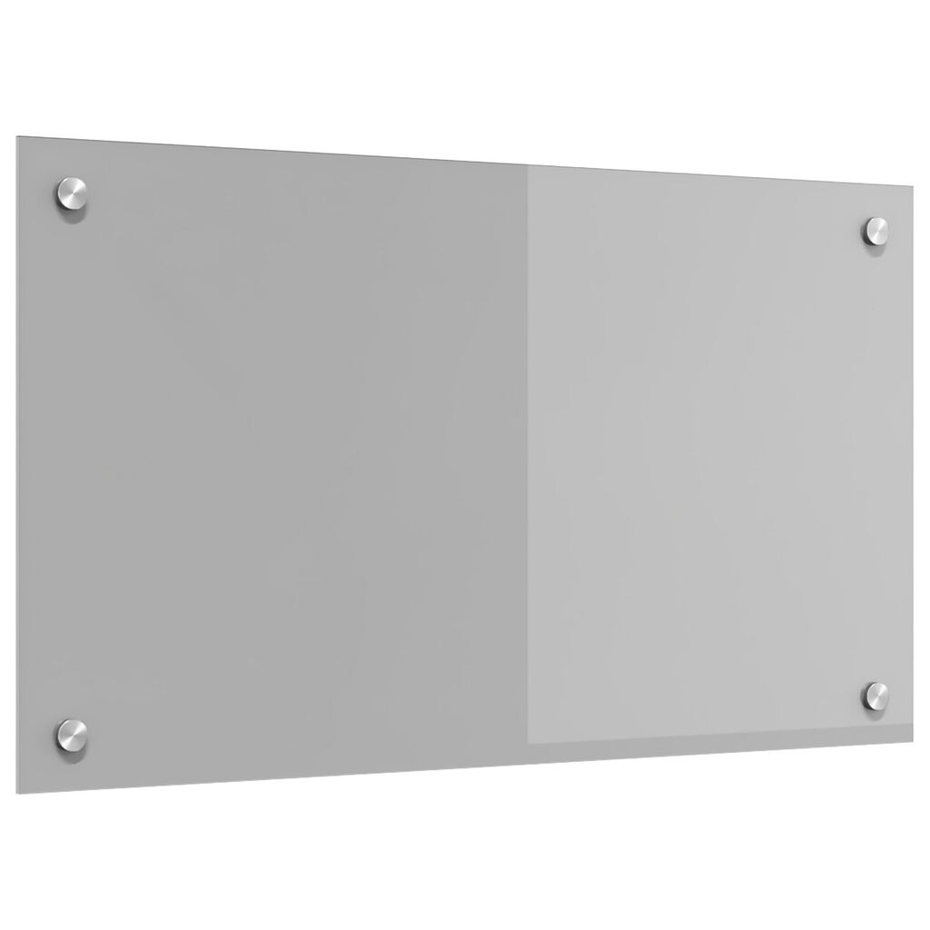 vidaxl vidaXL Keuken Achterwand Lichtgrijs 70x40x0 6 cm Gehard Glas