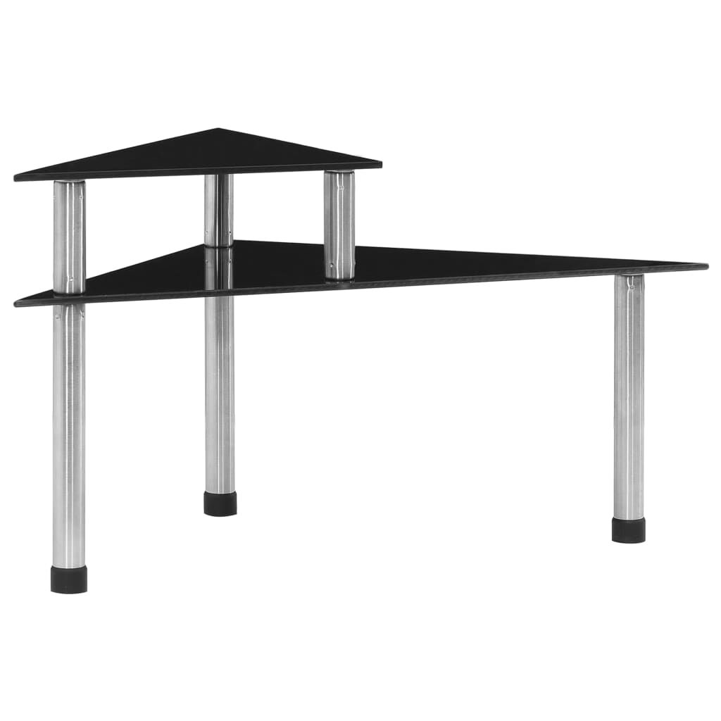 vidaxl vidaXL Keukenschap 49 5x35x26 cm gehard glas zwart