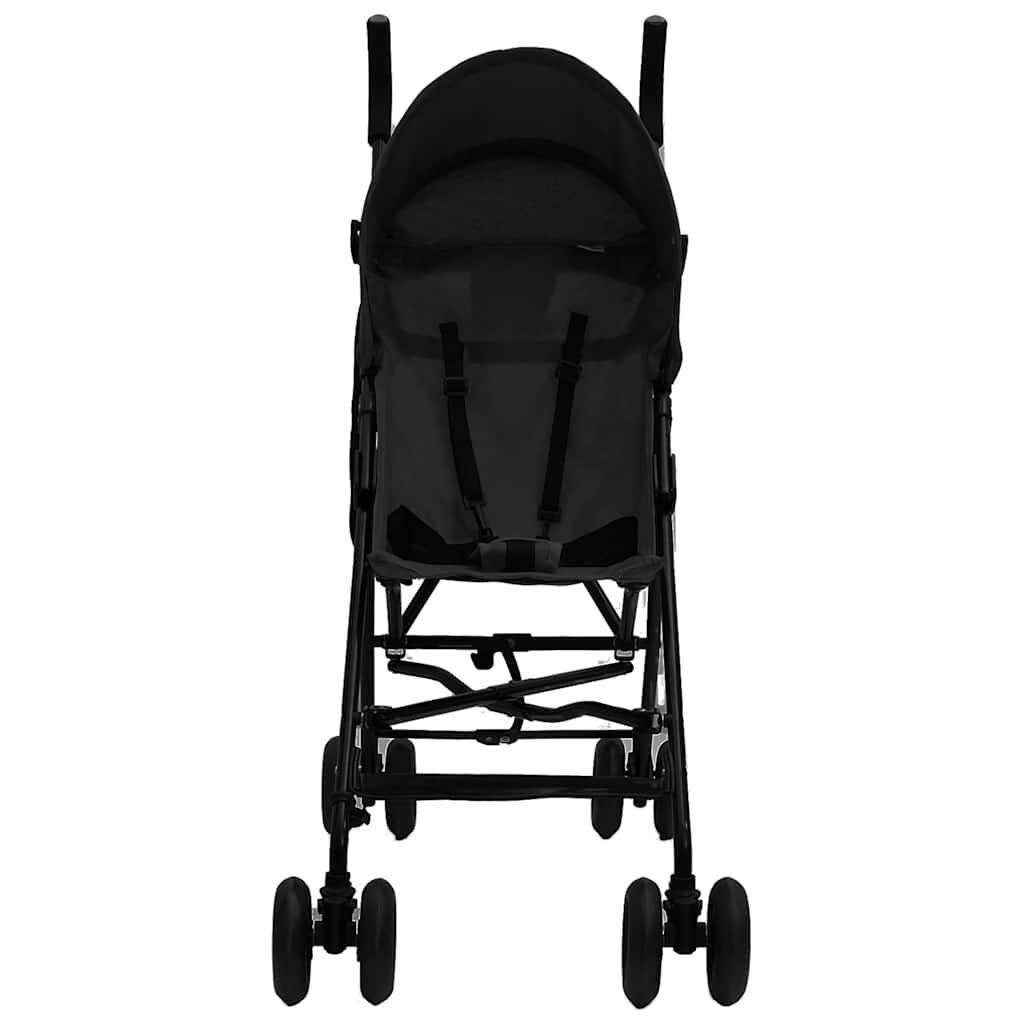 Vidaxl VidaXL Kinderbuggy Staal Antracietkleurig En Zwart