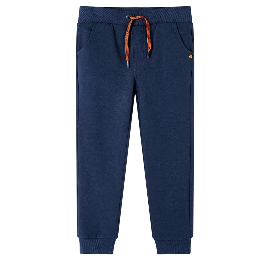 vidaxl Kinderjoggingbroek 92 gemêleerd marineblauw