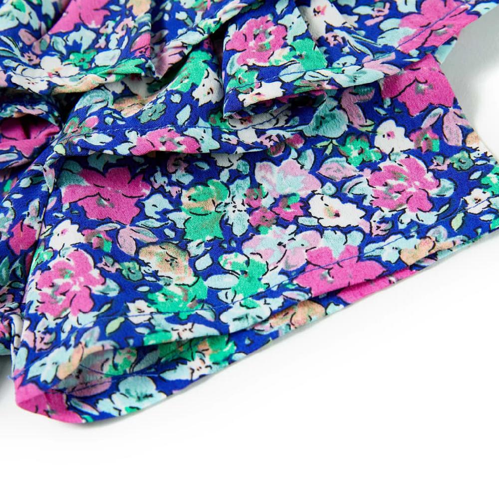 Vidaxl Kinderjurk Met Ruche Mouwen 92 Kobaltblauw