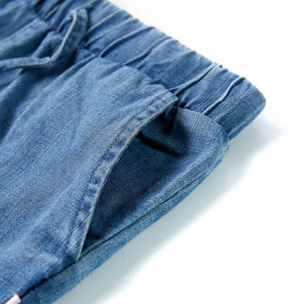 Vidaxl Kindershorts 92 Denimblauw