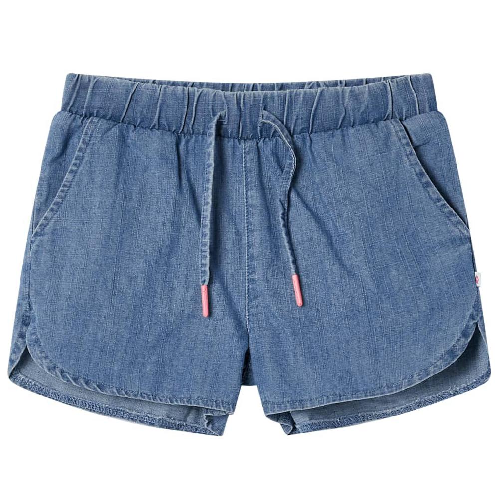 vidaxl Kindershorts 92 denimblauw