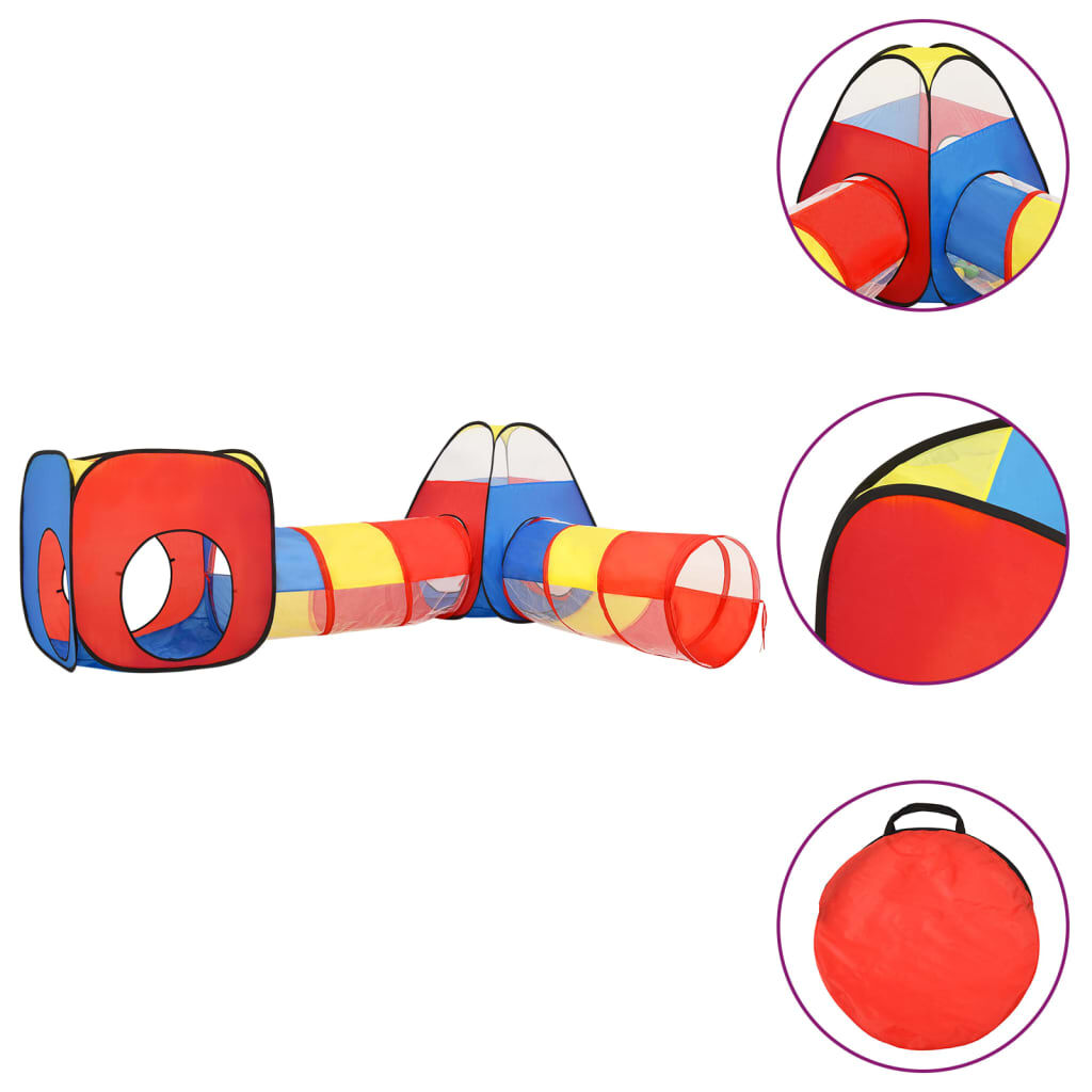 vidaxl vidaXL Kinderspeeltent 190x264x90 cm meerkleurig