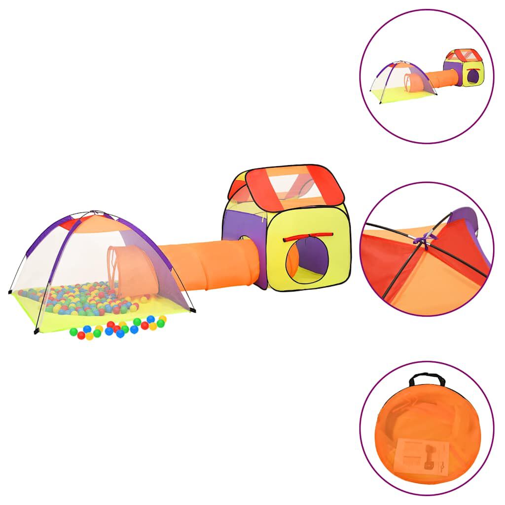 Vidaxl VidaXL Kinderspeeltent 338x123x111 Cm Meerkleurig