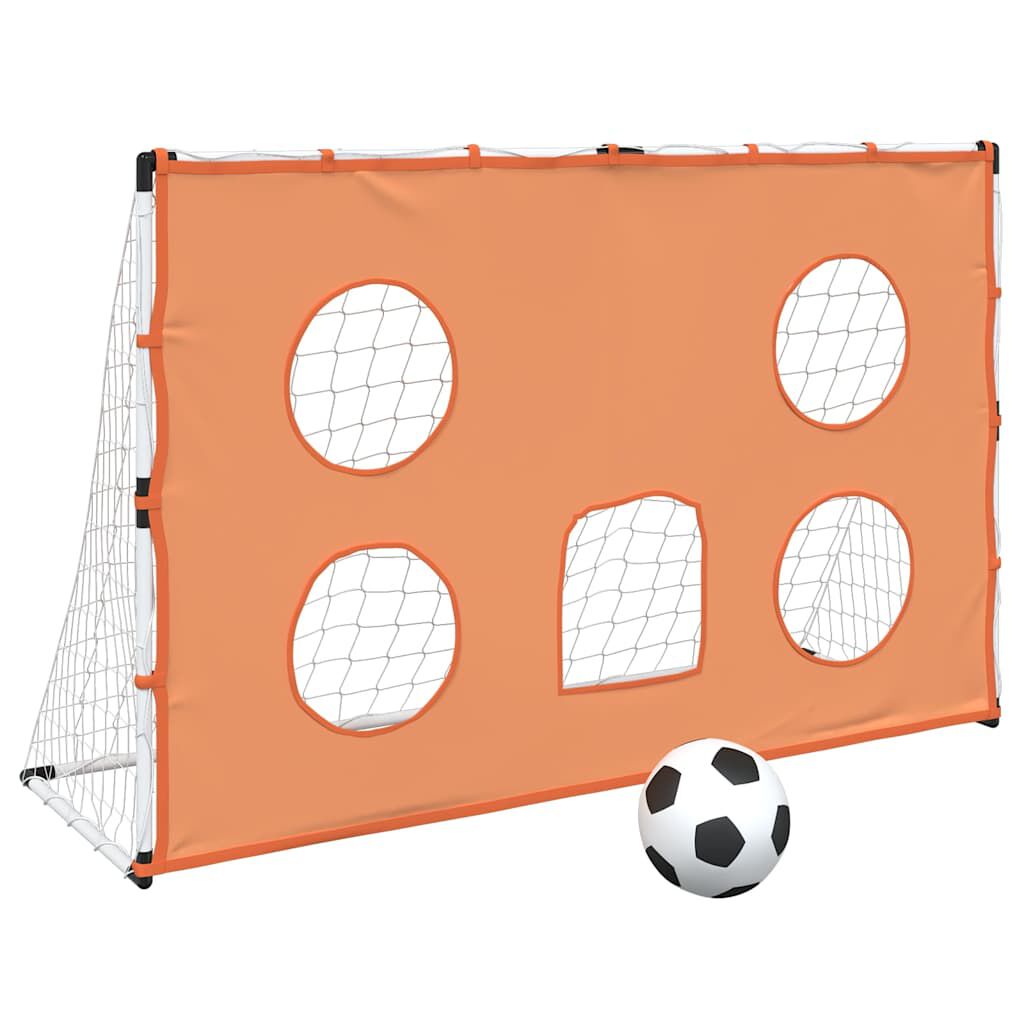 vidaxl vidaXL Kindervoetbaldoel met doelmat en bal 182x62x118 cm