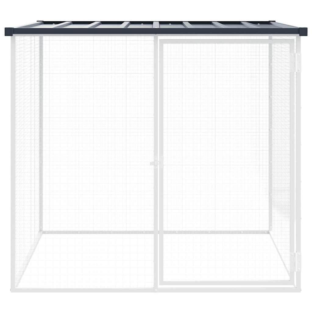Vidaxl VidaXL Kippenhok Met Dak 103x98x90 Cm Gegalvaniseerd Staal Antraciet