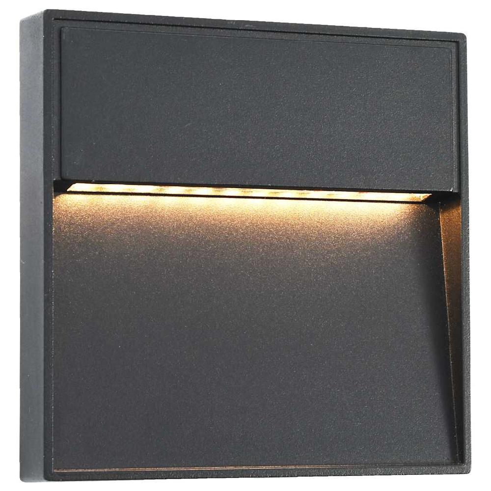 Vidaxl VidaXL LED-buitenwandlampen 2 St 3 W Vierkant Zwart