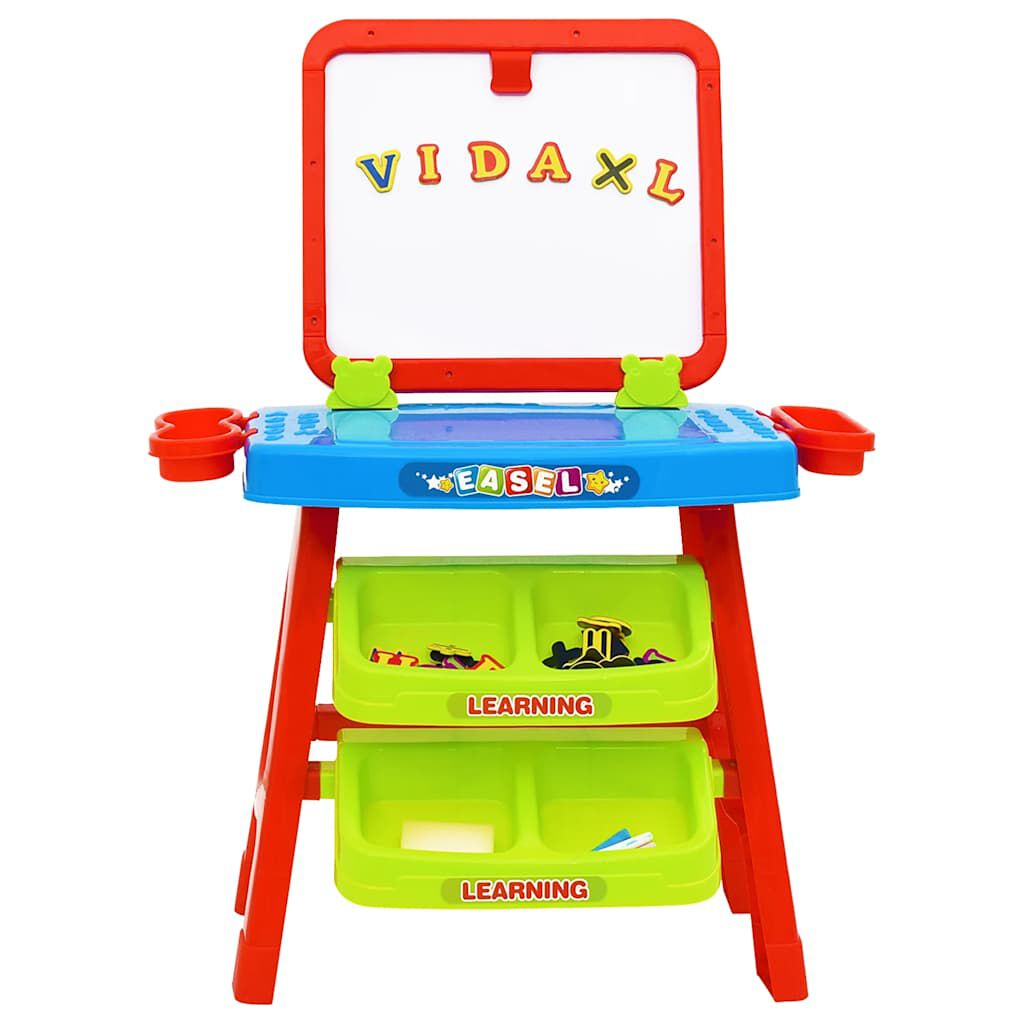 Vidaxl VidaXL Leerbord Voor Kinderen Easel And Learning 3-in-1