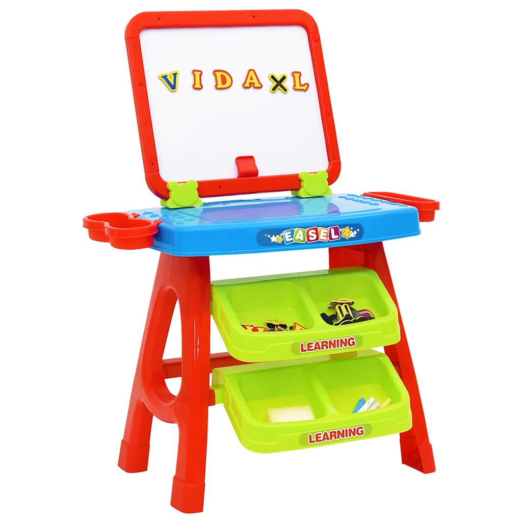 vidaxl vidaXL Leerbord voor kinderen Easel and Learning 3-in-1
