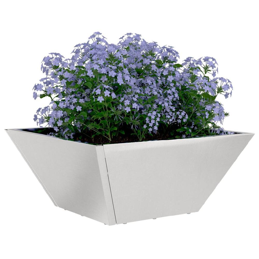 Vidaxl VidaXL Metalen Planter Roestvrijstaal 35 X 35 X 15 Cm Metalen Planter