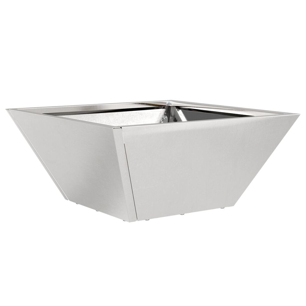 vidaxl vidaXL Metalen Planter Roestvrijstaal 35 x 35 x 15 cm Metalen Planter
