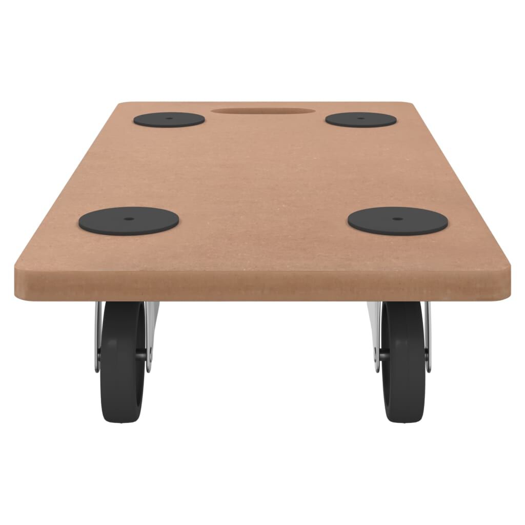 Vidaxl VidaXL Meubelhondjes 2 St Rechthoekig Bewerkt Hout