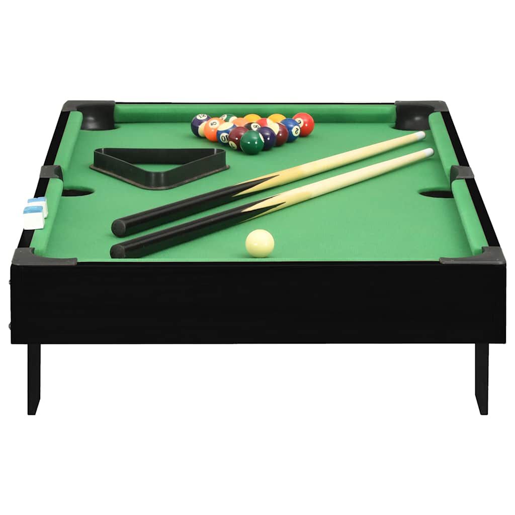 Vidaxl VidaXL Minipooltafel 3 Feet 92x52x19 Cm Zwart En Groen