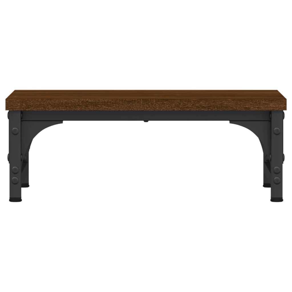 Vidaxl VidaXL Monitorstandaard 37x23x14 Cm Bewerkt Hout Bruin Eikenkleur