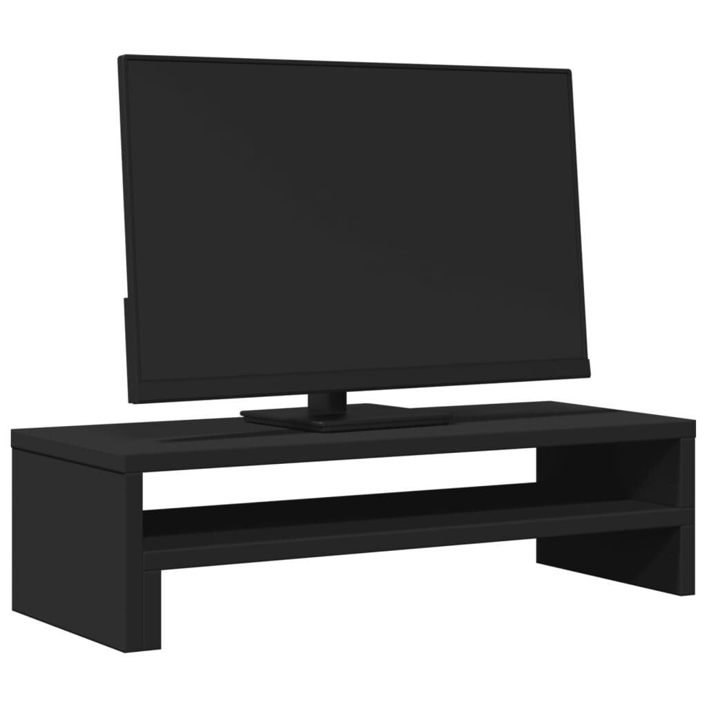 Vidaxl VidaXL Monitorstandaard 54x22x15 Cm Bewerkt Hout Zwart