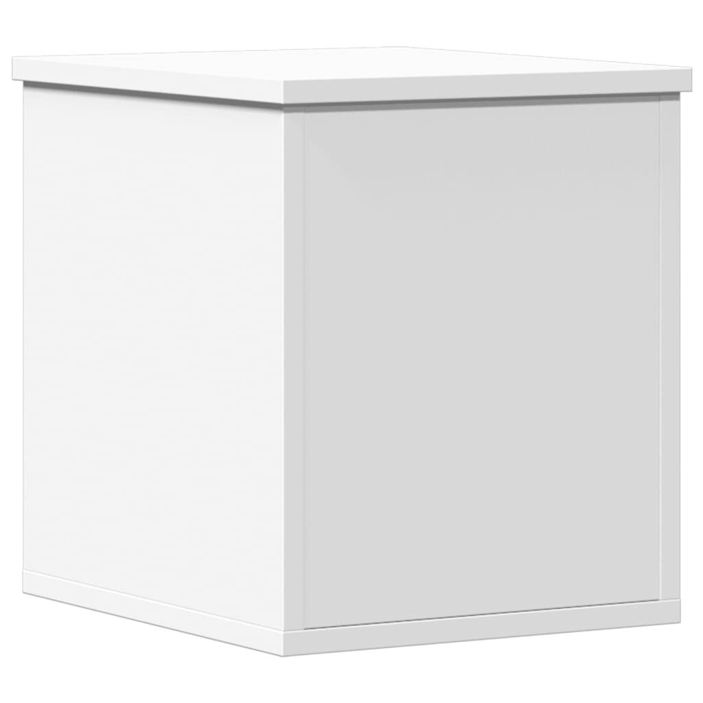vidaxl vidaXL Opbergbox 30x35x35 cm bewerkt hout wit
