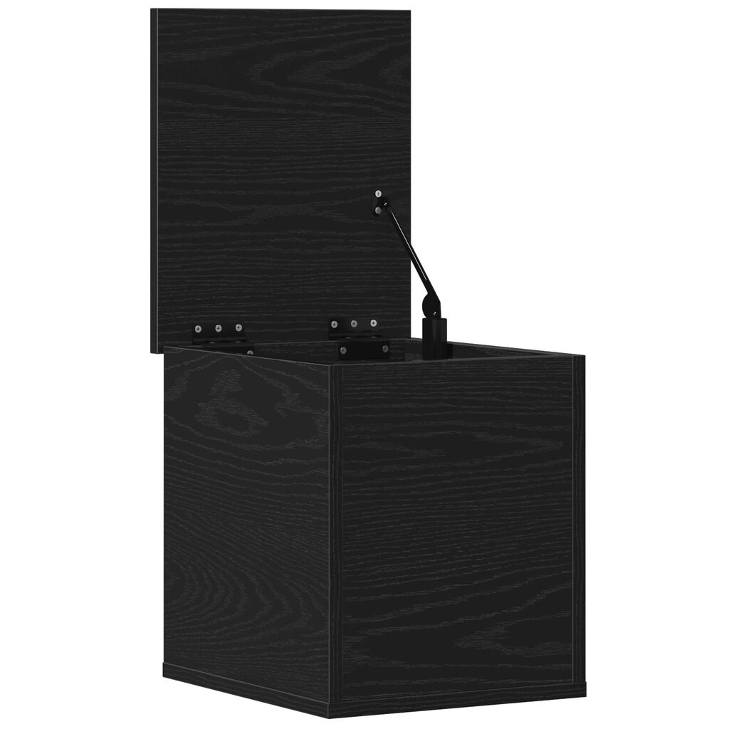 Vidaxl VidaXL Opbergbox 30x35x35 Cm Bewerkt Hout Zwart Eikenkleurig