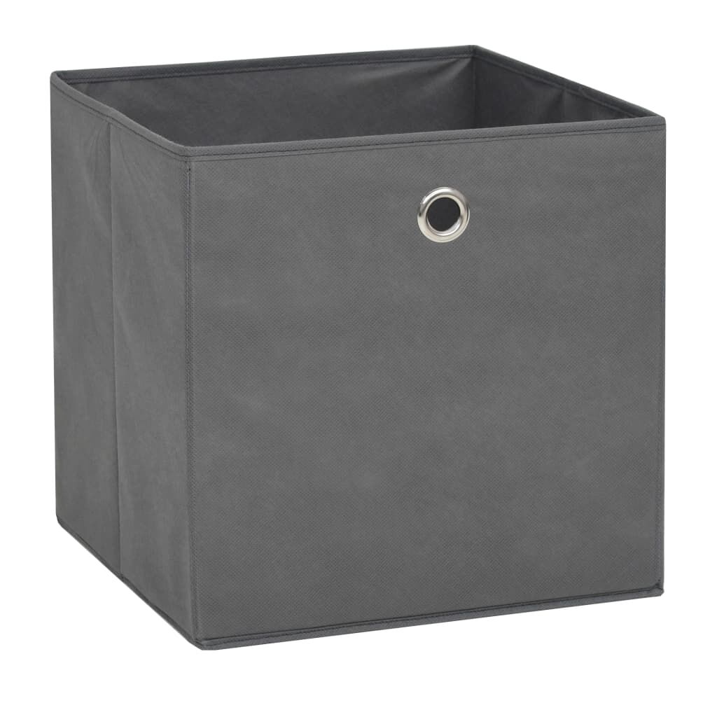 Vidaxl VidaXL Opbergboxen 4 St 32x32x32 Cm Nonwoven Stof Grijs