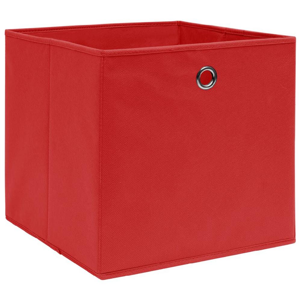 Vidaxl VidaXL Opbergboxen 4 St 32x32x32 Cm Stof Rood