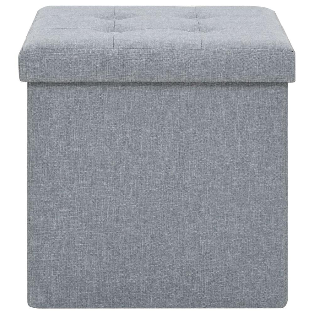 Vidaxl VidaXL Opbergkruk Inklapbaar Kunstlinnen Lichtgrijs