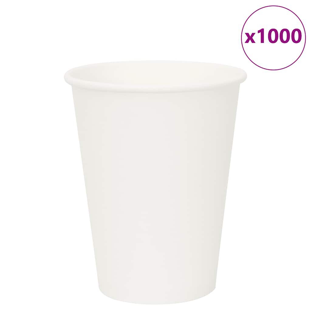 vidaxl vidaXL Papieren koffiekopjes 1000 st 12oz 300 ml wit