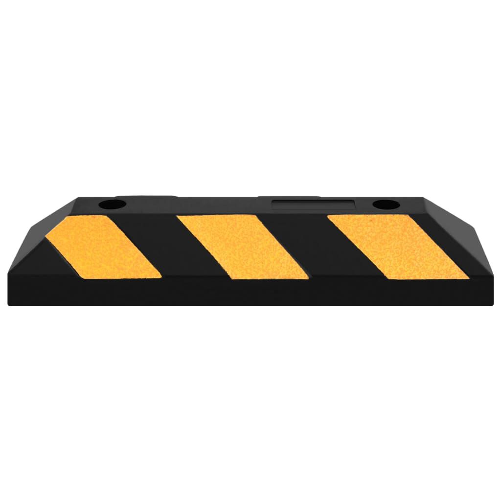 Vidaxl VidaXL Parkeerblokken Reflecterend 2 St 56x15x10 Cm Rubber