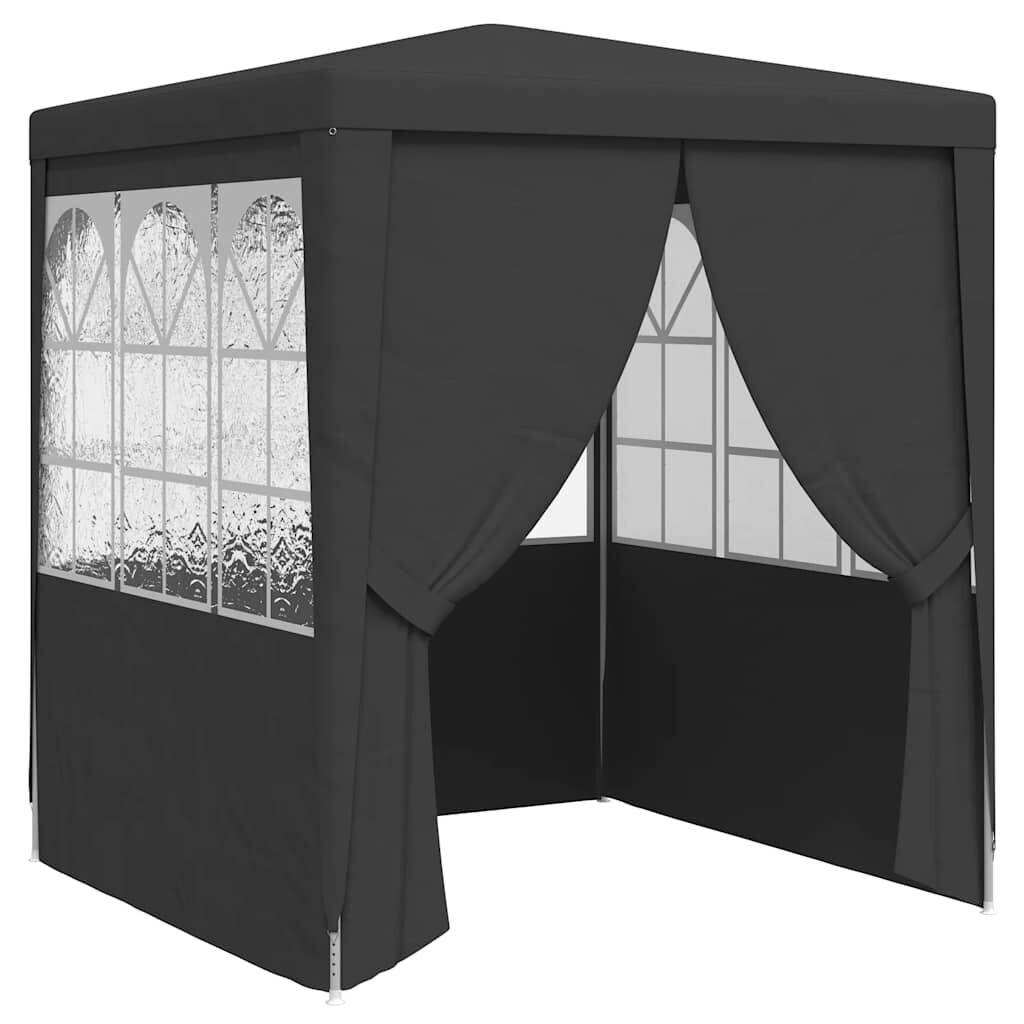 Vidaxl VidaXL Partytent Met Zijwanden Professioneel 90 G/m² 2x2 M Antraciet