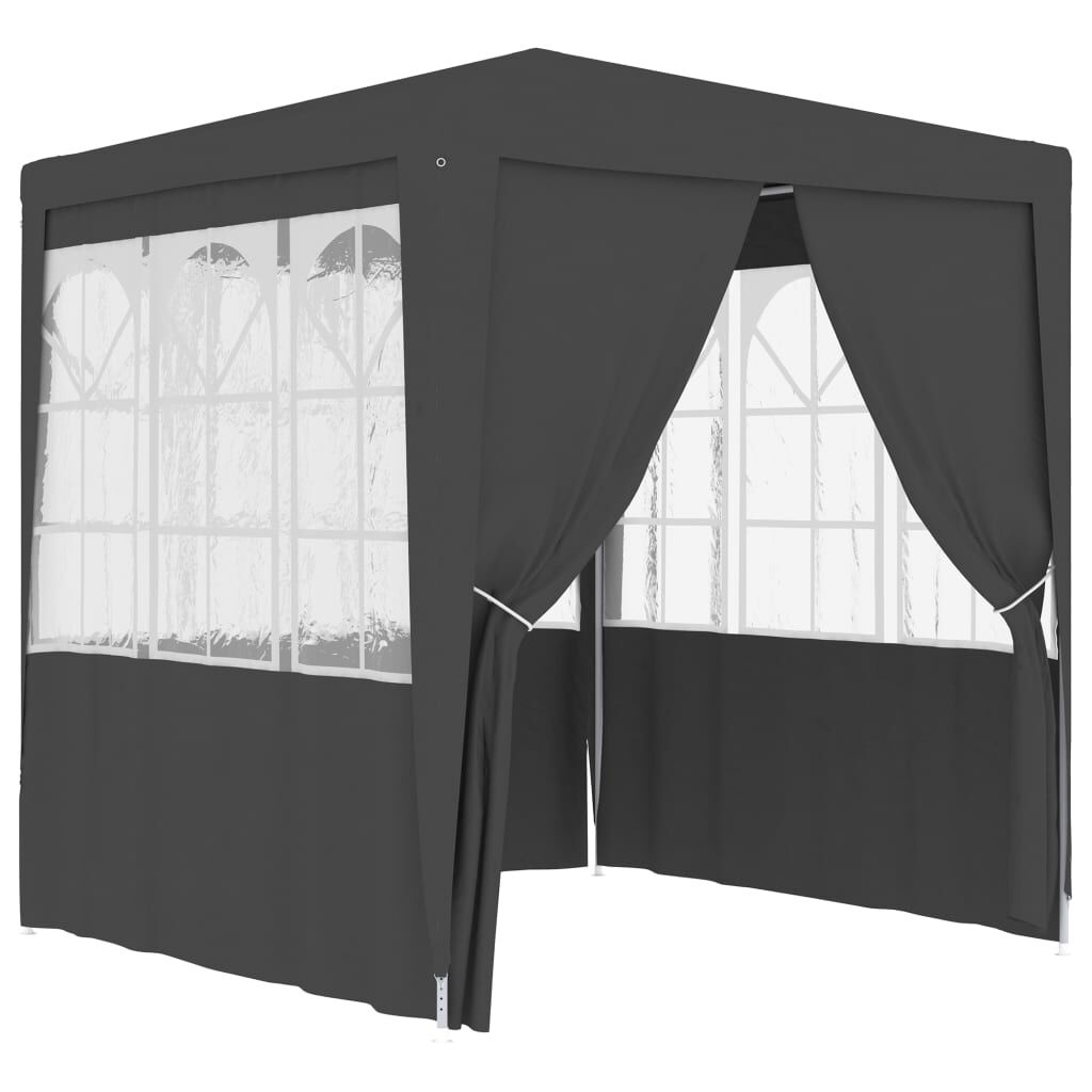 Vidaxl VidaXL Partytent Met Zijwanden Professioneel 90 G/m² 2x2 M Antraciet