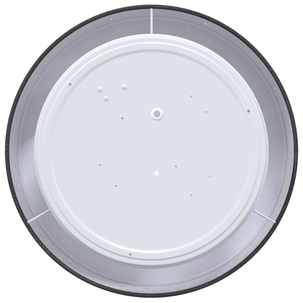 Vidaxl VidaXL Plafondlampen Met Sterrenlampenkap Zwart Ø 30 Cm Stof E27