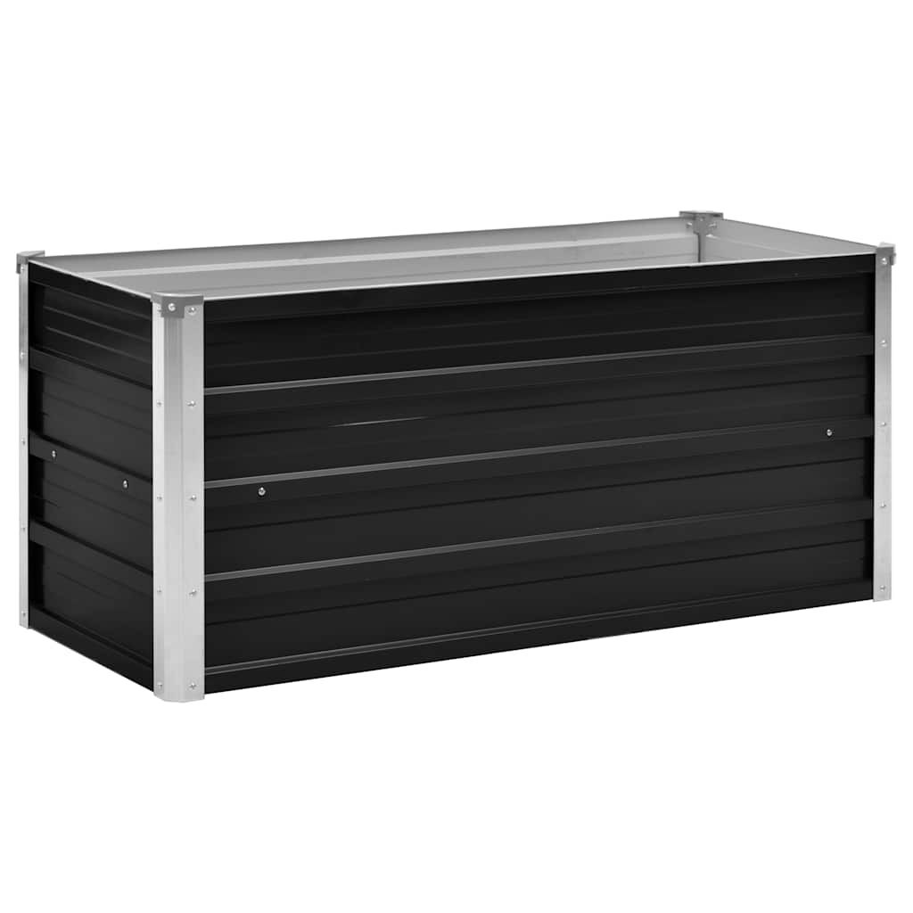 vidaxl vidaXL Plantenbak verhoogd 100x40x45 cm gegalvaniseerd staal antraciet