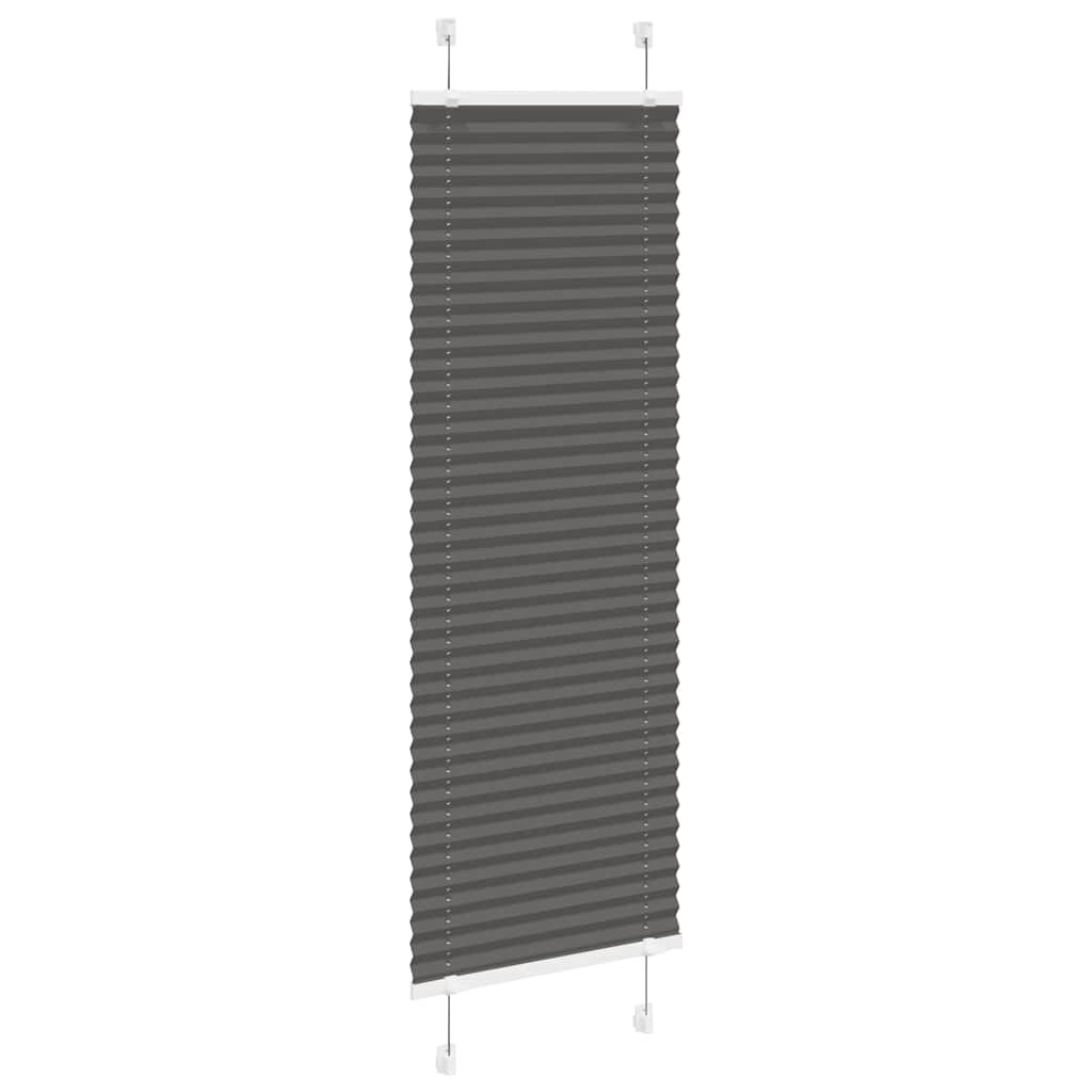 Vidaxl VidaXL Plissé Rolgordijn 40x100 Cm Stofbreedte 39 4 Cm Polyester Zwart