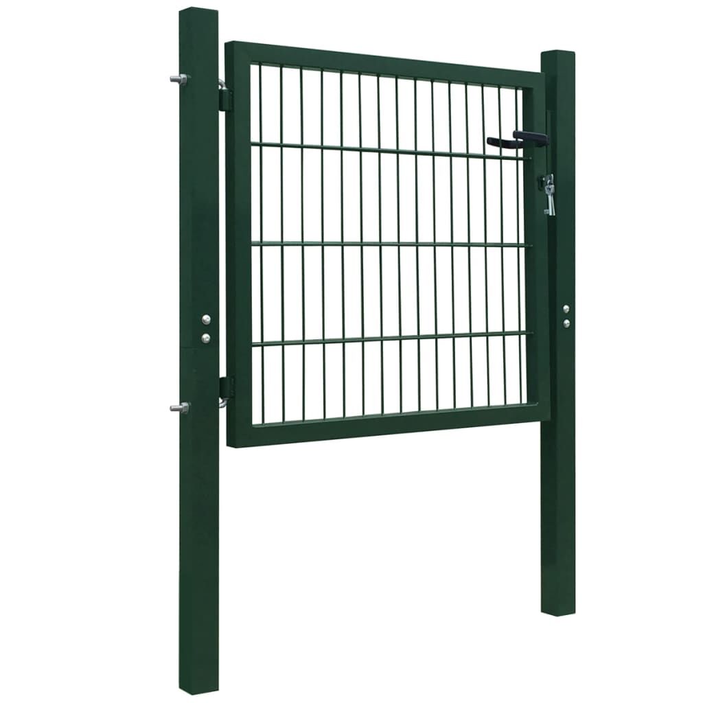 Vidaxl VidaXL Poort Dubbelstaafmat (enkel) 106x130 Cm Groen