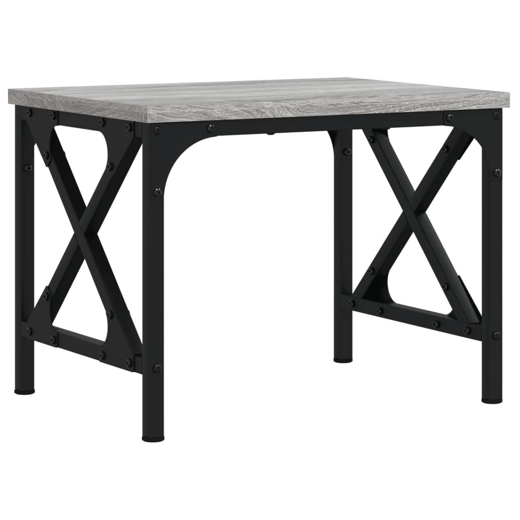 vidaxl vidaXL Printerstandaard 40x30x31 cm bewerkt hout grijs sonoma eiken