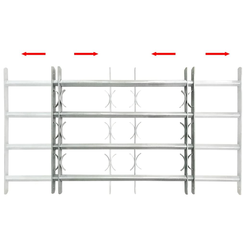 Vidaxl VidaXL Raambeveiliging Verstelbaar Met 4 Dwarsstangen 1000-1500 Mm