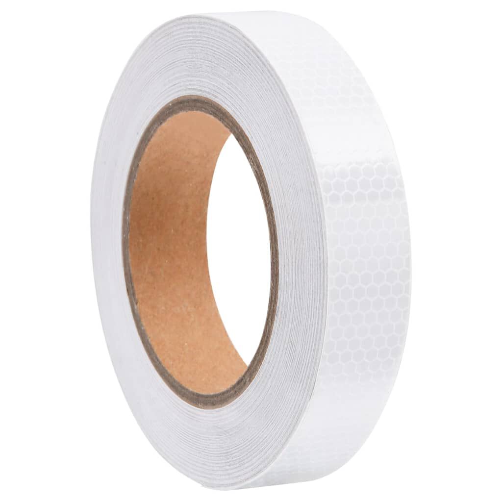 vidaxl vidaXL Reflecterende tape 2 5 cm x 20 m PVC wit