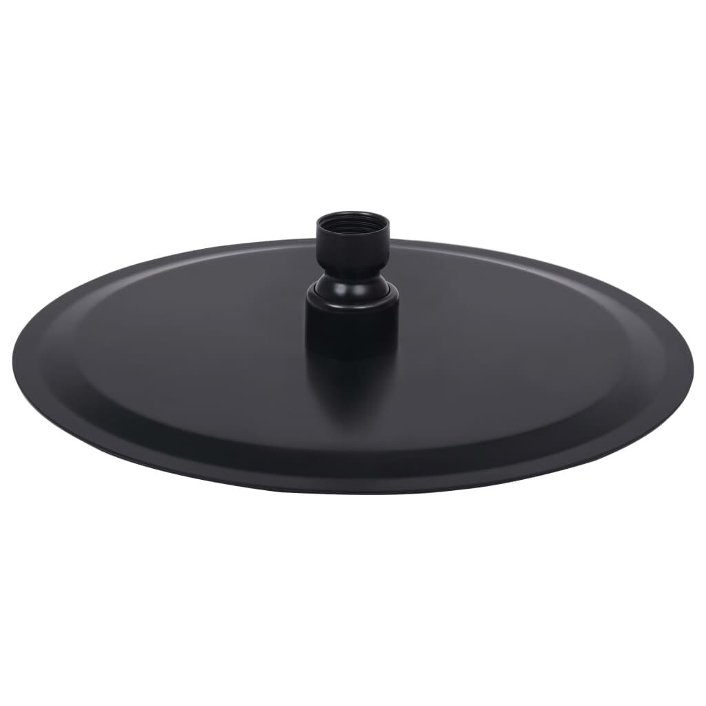 Vidaxl VidaXL Regendouchekop Rond 20 Cm Roestvrij Staal Zwart