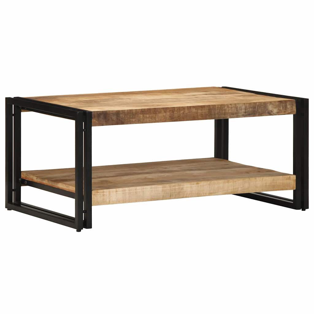 Vidaxl VidaXL Salontafel 90x50x38 Cm Massief Ruw Mangohout