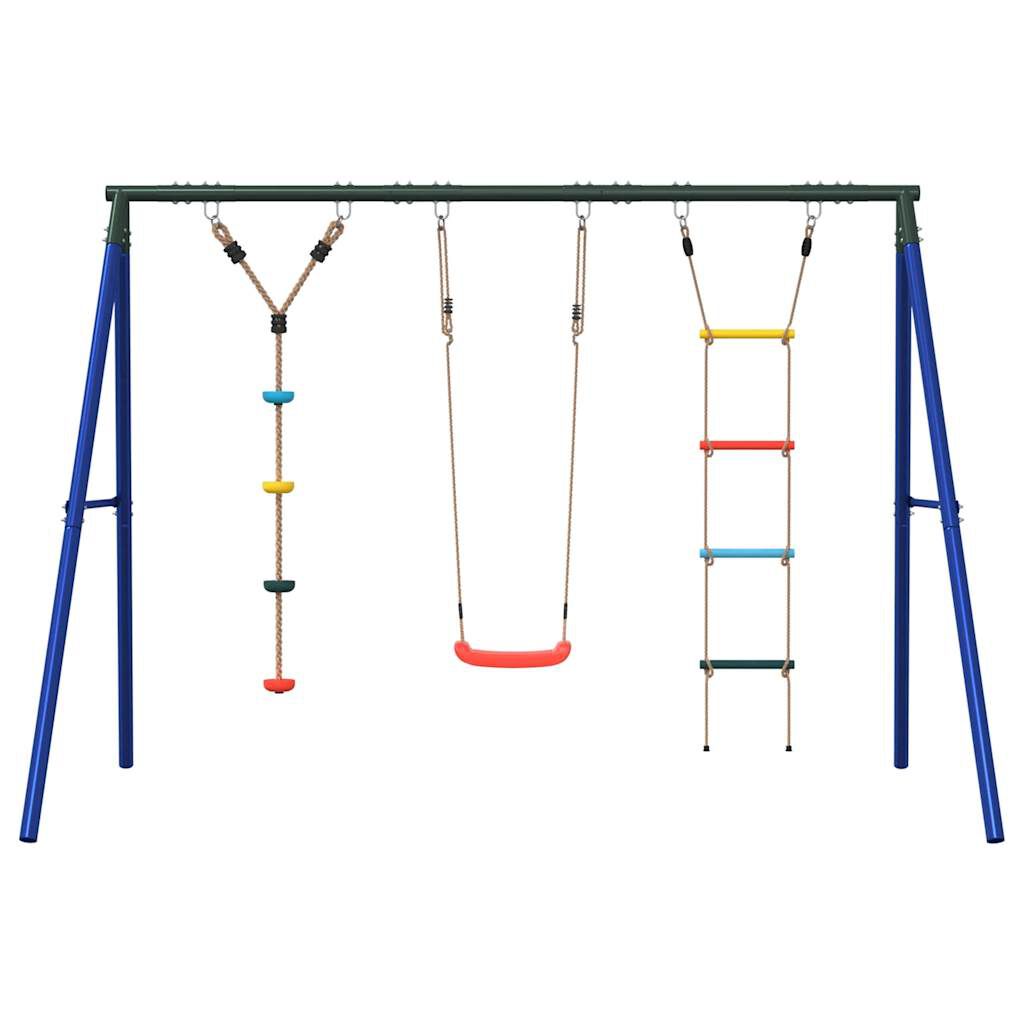 Vidaxl VidaXL Schommelset Met Schommel Ladder En Klimtouw Met Schijven
