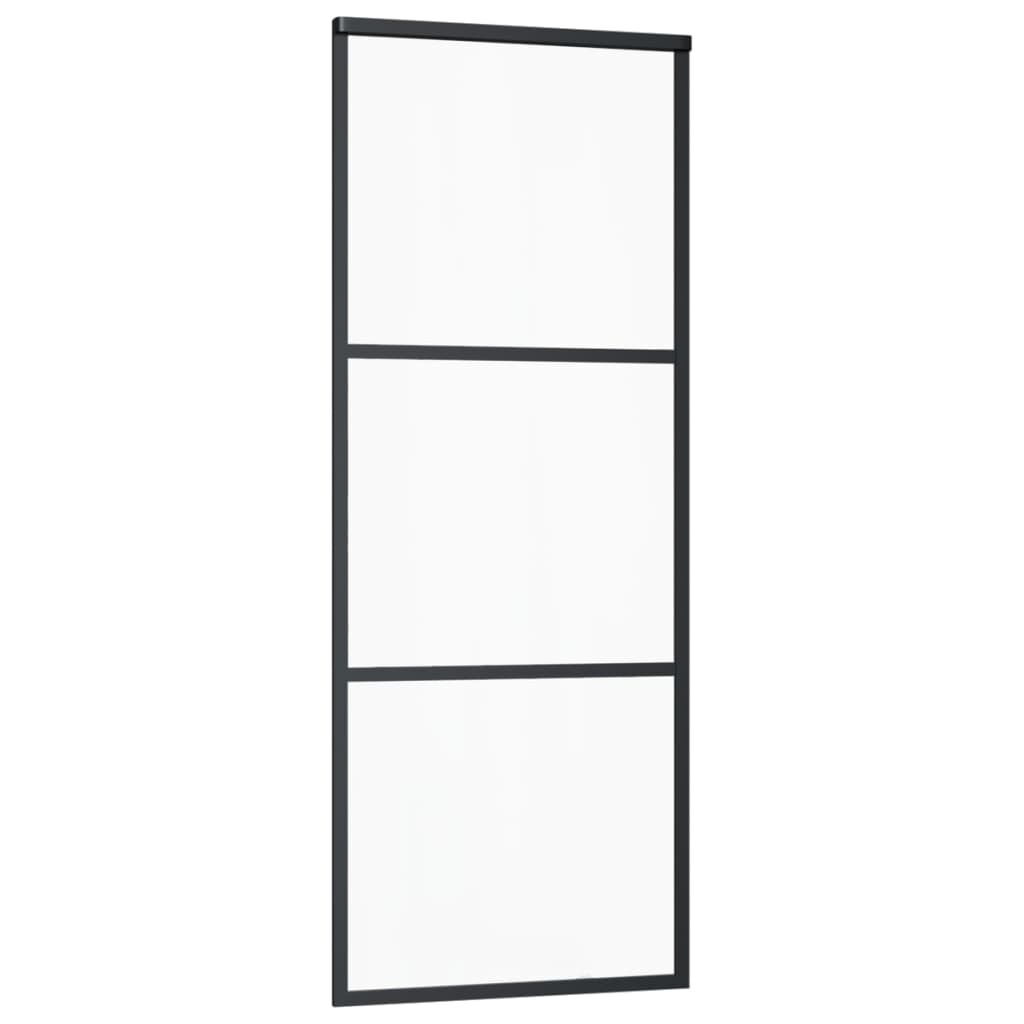 Vidaxl VidaXL Schuifdeur Met Beslag 76x205 Cm Aluminium En ESG-glas