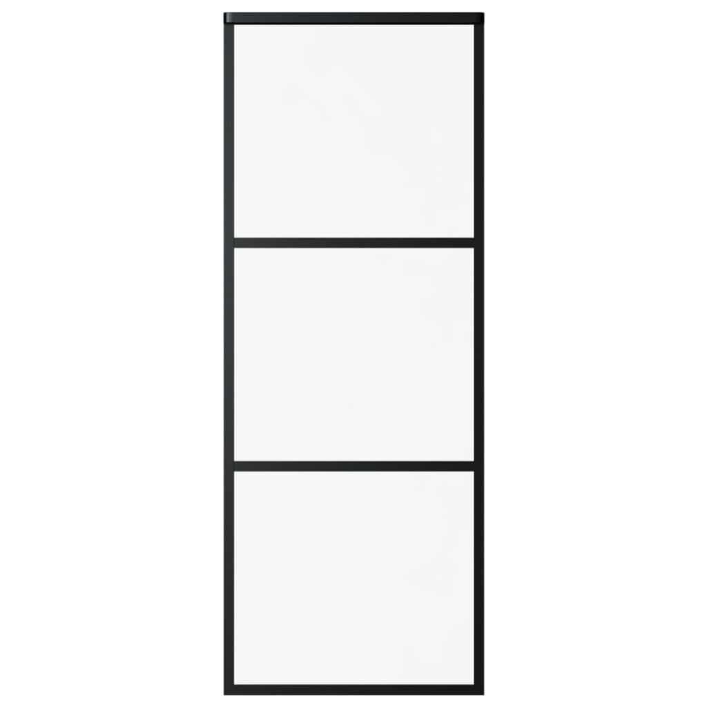 Vidaxl VidaXL Schuifdeur Met Beslag 76x205 Cm Aluminium En ESG-glas