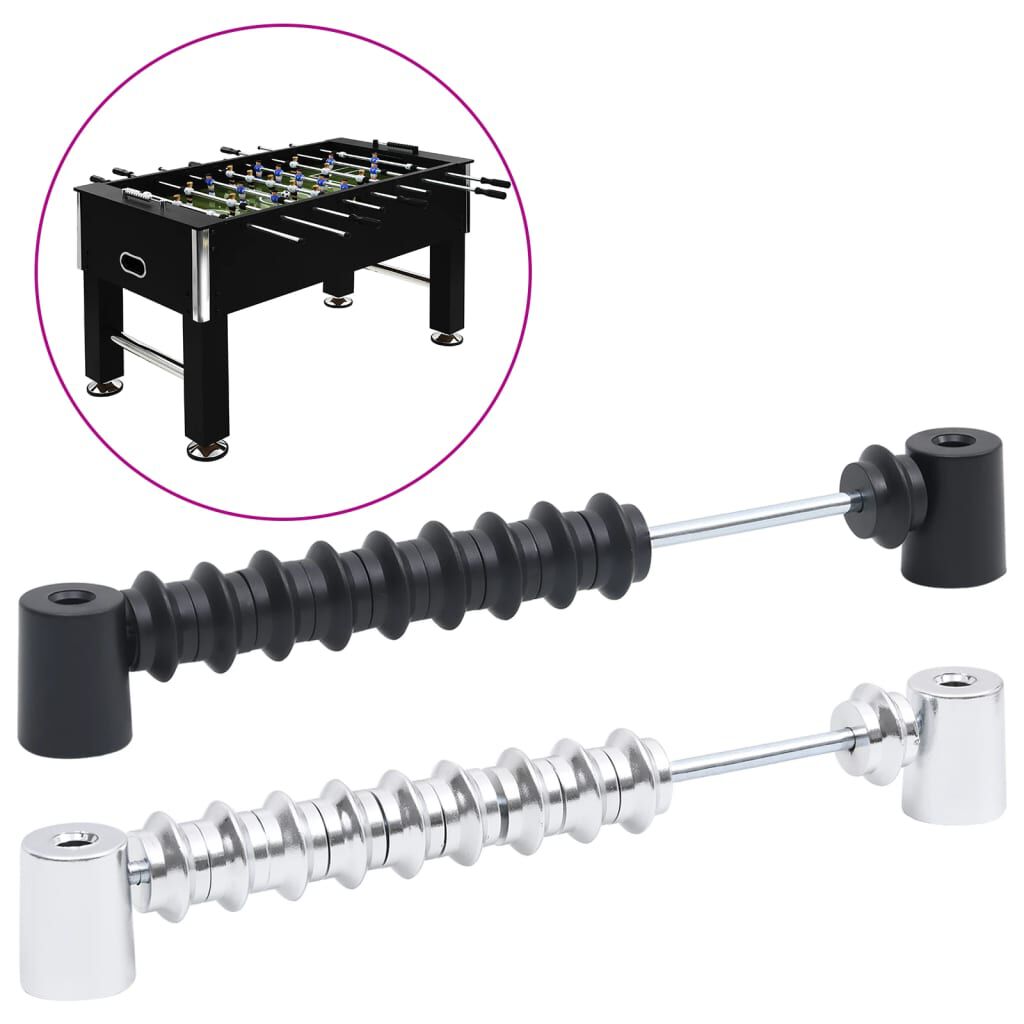 vidaxl vidaXL Scoreborden voor voetbaltafel 2 st zwart en zilverkleurig