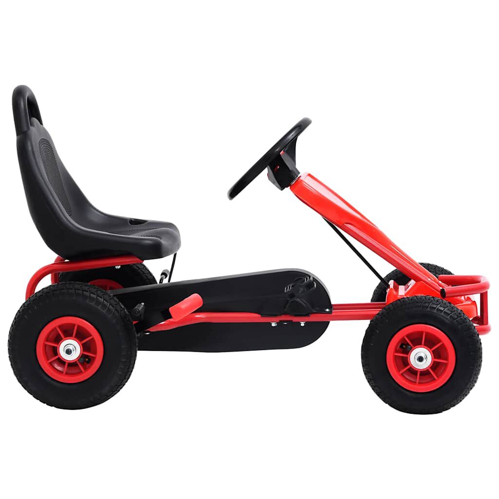 Vidaxl VidaXL Skelter Met Pedalen En Pneumatische Banden Rood