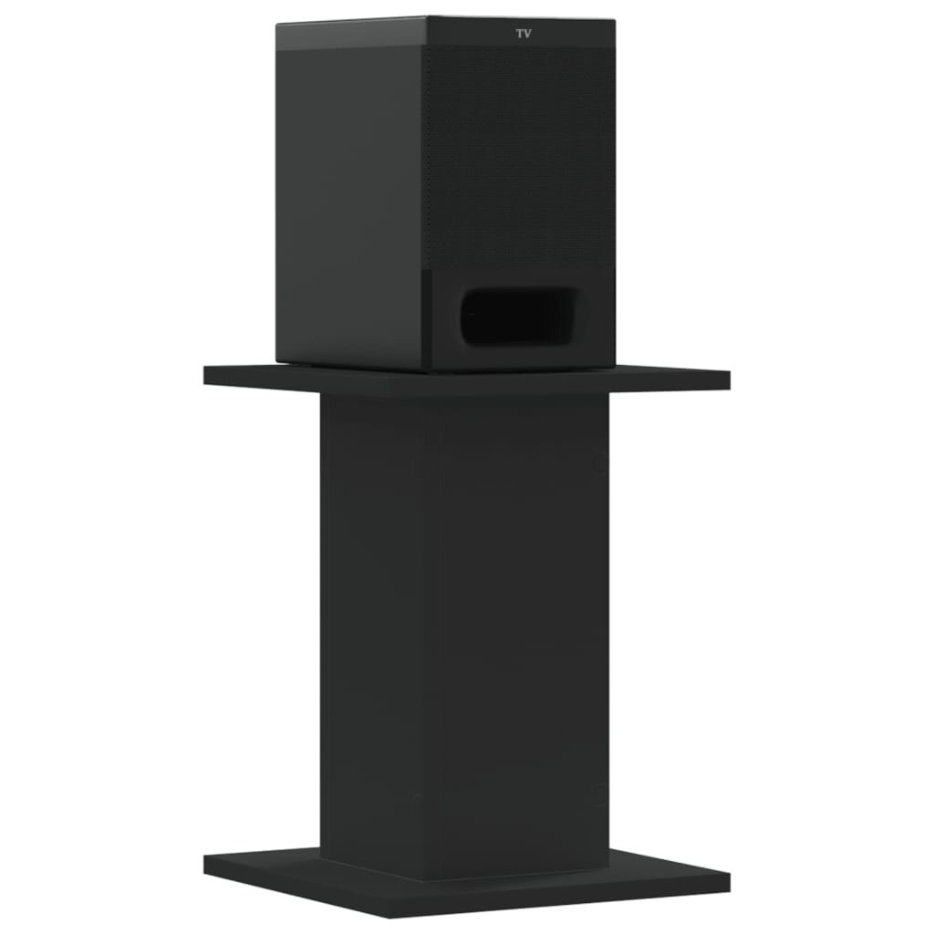 Vidaxl VidaXL Speakerstandaards 2 St 30x30x40 Cm Bewerkt Hout Zwart