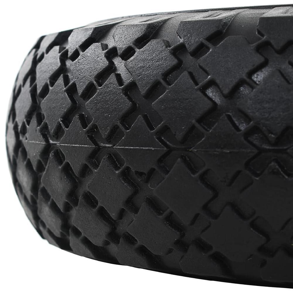 Vidaxl VidaXL Steekwagenwielen 3 00-4 (260x85) Massief PU 2 St